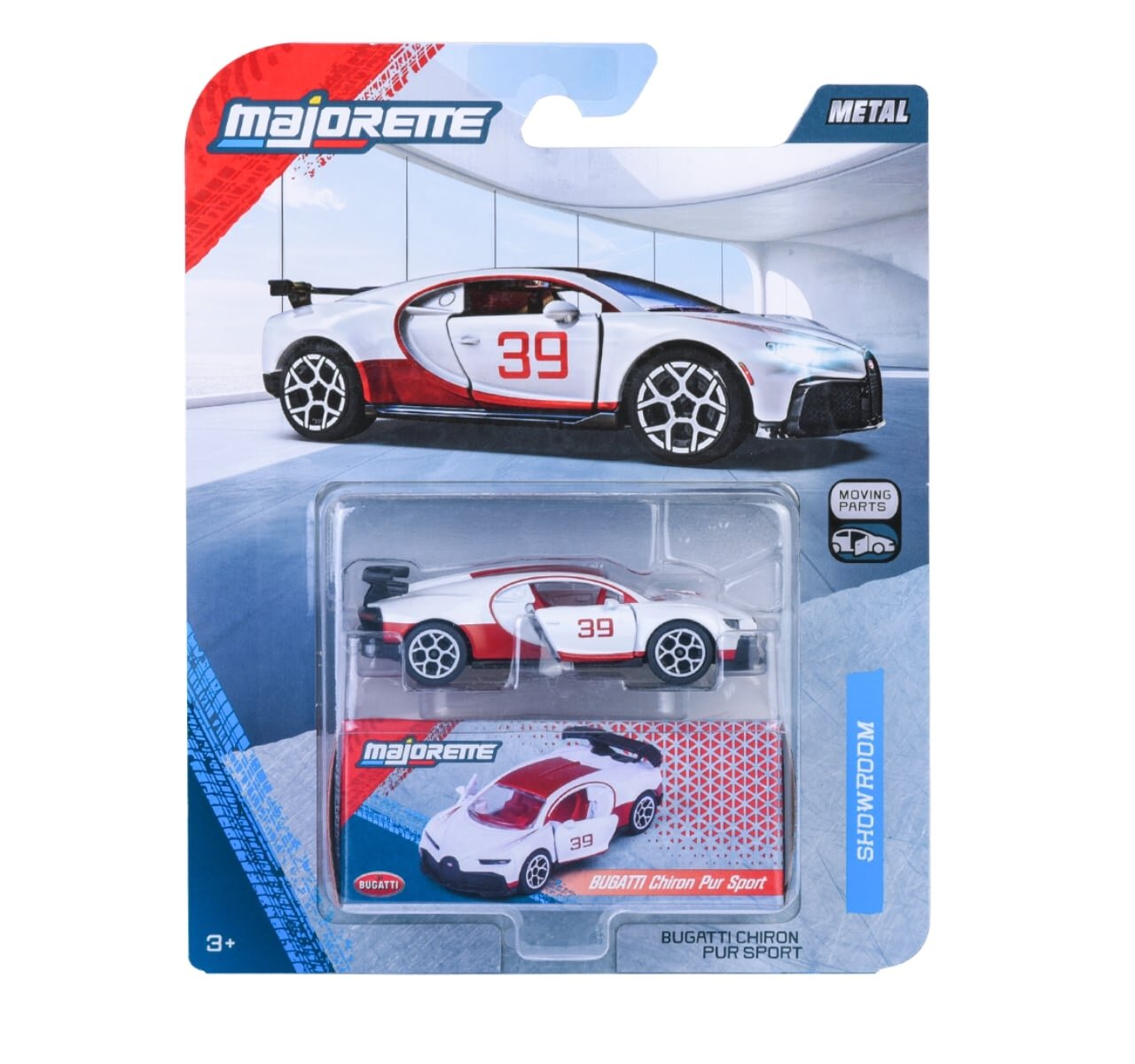 マジョレット BUGATTI Chiron Pur Sport 海外限定品‼️ Majorette Deluxe Araçlar Bugatti Chiron Pur Sport Beyaz
