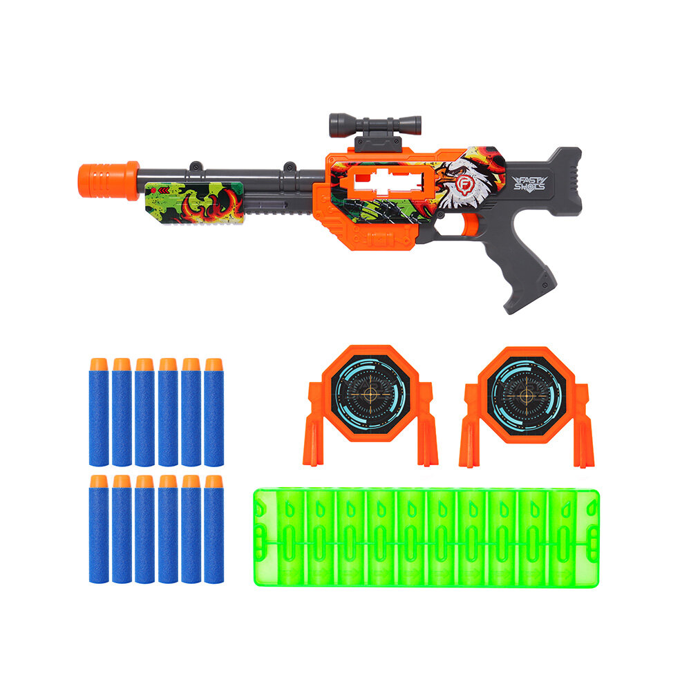 Fast Shots Zephyr Xtreme 12'li Dürbünlü Dart Atan Tabanca Fast Shots Zephyr Xtreme 12'li Dürbünlü Dart Atan Tabanca
