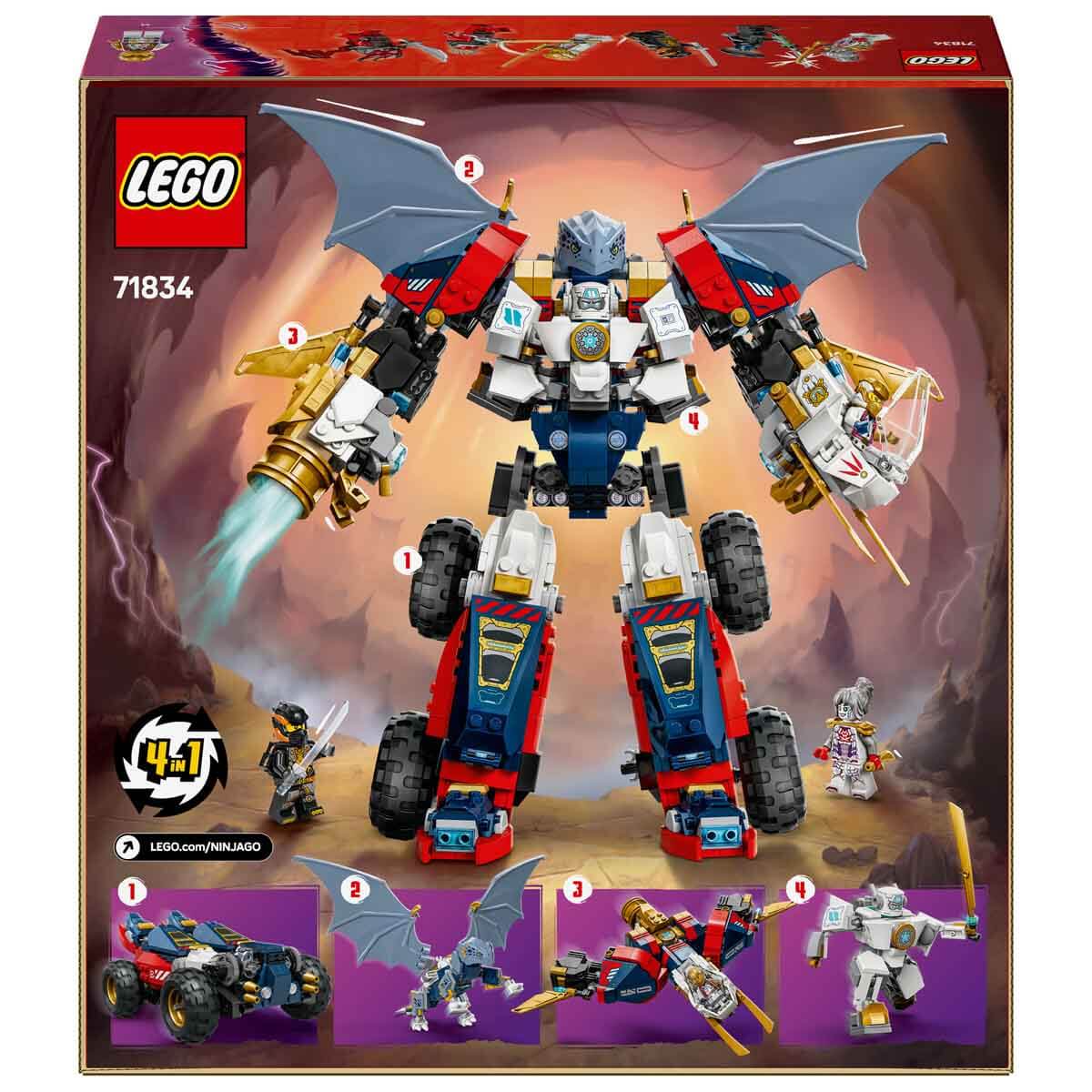 LEGO NINJAGO Zane'in Ultra Kombo Mech'i 71834