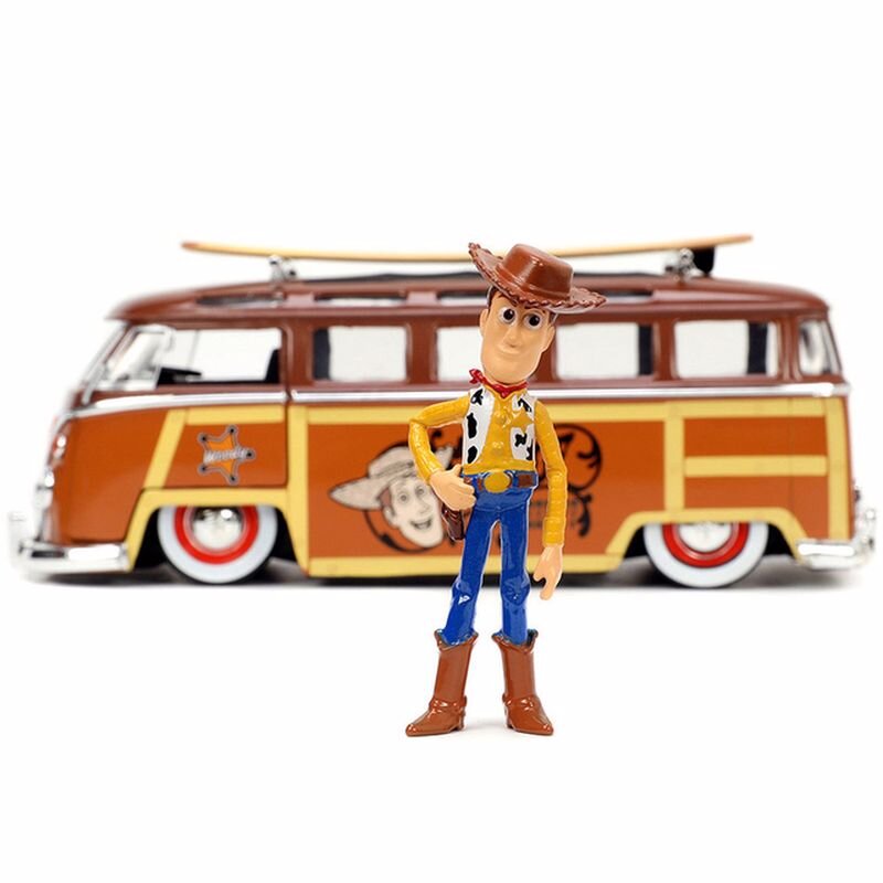 Jada Volkswagen T1 Kahverengi Otobüs Şerif Woody Figürlü