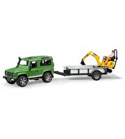 Bruder Land Rover Arazi Aracı ve Jcb Mini Kazıcı