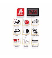 Tery Bery 12 V Uzaktan Kumandalı Akülü Araba Turuncu