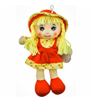 Şapkalı Bez Bebek Pembe Turuncu