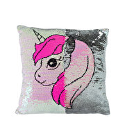 45 cm Pullu Yastıklar Pembe Unicorn