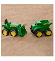John Deere Kamyon ve Traktör 2'li Kum Havuzu Seti