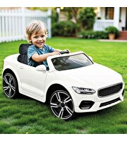 Dolu Grandex Uzaktan Kumandalı 12 Volt Beyaz Akülü Araba