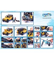 Bruder Jeep W. Rubicon ve Bisiklet Sürücüsü