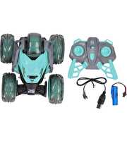Uzaktan Kumandalı Led Işıklı ve Müzikli Akrobat Araba 360° Dönebilen Stunt Araba Yeşil