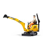 Bruder Jcb Mikro Ekskavatör 8010 Cts ve İnşaat İşçisi