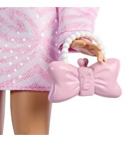 Barbie Deluxe Style Pembe Ceketli Bebek JJN69
