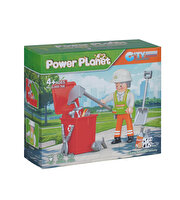 Power Planet Temizlik Görevlisi Figürlü Yapı Blok Oyuncak Seti B