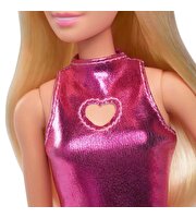 Barbie Büyüleyici Parti Bebekleri Metalik Pembe Elbiseli HYT88