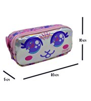 Muggle Bunny Pembe 2 Gözlü Kalemlik Çantası 7709