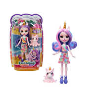 Enchantimals Popüler Karakter Bebekler Ulia Unicorn ve Pacifica HRX84