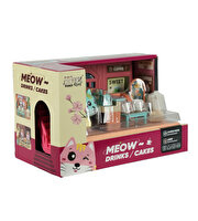 Sesli ve Işıklı Minyatür Kedi Cafesi Seti