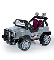 Dolu Montra Uzaktan Kumandalı Gri 12V Akülü Araba