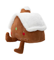 Yılbaşı Ginger Home Şekilli Kırlent Peluş