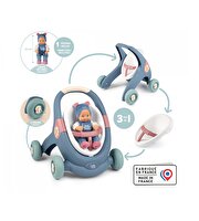Little Smoby Baby Walker 3'ü 1 Arada Yürüteç ve Bebeği