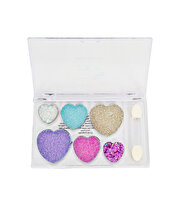 Lukky 6 Renkli̇ Yıldız Desenli Parıltılı Göz Farı Paleti̇ ve Fırçası