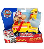 Paw Patrol Fire Rescue Figür ve Kurtarma Aracı Rubble