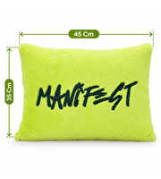 Manifest Yeşil Peluş Kırlent 35×45 Cm