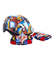 Spider Man Ayarlanabilir Kask ve Dizlik Seti