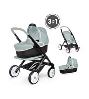 Smoby Maxi Cosi & Quinny Gri 3'ü1 arada Oyuncak Bebek Arabası