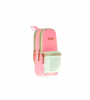 Kaukko Bright Üç Gözlü Pembe Kalem Çantası