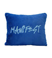 Manifest Mavi Peluş Kırlent 35×45 Cm