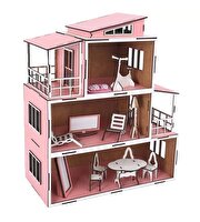 Ahşap Bebek Evi 2 15 Parça