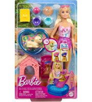 Barbie Köpekçikle Havuz Partisi Oyun Seti JBF35