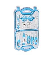 Çantalı Oyuncak Doktor Seti Mavi Dişçi Seti