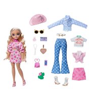 Barbie Dream Besties Festival Kombinleri Barbie Malibu Bebek ve Aksesuarları Seti JGH87