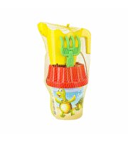 Kırmızı Kapaklı Sarı Suluklu Kova Seti 1011