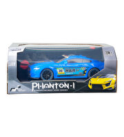 Full Fonksiyon Pilli 1:22 Ölçek Uzaktan Kumandalı Mavi Yarış Arabası