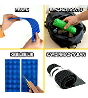 Esnek Blok Zemin 20x20 Cm Siyah