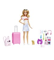 Barbie Seyahatte Bebeği ve Aksesuarları HJY18