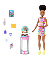 Barbie Bebek Bakıcılığı Oyun Seti HTK34