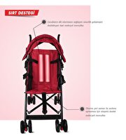 Rival Tokyo Baston Bebek Arabası Kırmızı RV108