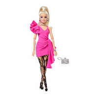Barbie Deluxe Style Serisi Pembe Elbiseli Bebek JJN73