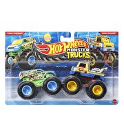 Hot Wheels Monster Trucks Güçlü İkili 1:64 Arabalar Funny Feeling & Mood Crusher JHY81