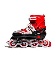 Can Spor Ayarlanabilir Çocuk Pateni BSP-8888 Kırmızı M Beden