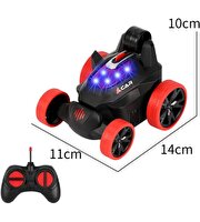 Uzaktan Kumandalı Akrobatik Zıppır Şarjlı Araba Kırmızı