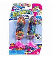 Hot Wheels Skate Retro Temalı İkili Parmak Kaykay ve Ayakkabı Paketleri HXL21