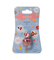 Lukky Su Bazlı Parlak Lila Konfeti Soyulabilir Oje