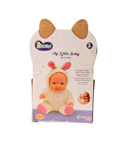 Tavşanlı Kostümlü Sesli Roza Et Bebek Kırmızı