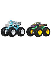 Hot Wheels Monster Trucks Güçlü İkili 1:64 Arabalar Bionic Bruiser ve Test Subject JCC68