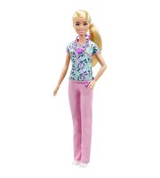 Barbie Kariyer Bebekleri Hemşire Bebek Sarı Saçlı GTW39