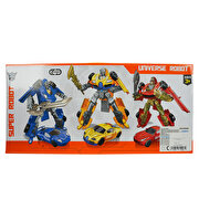 3'lü Büyük Dönüşebilen Robotlar Turuncu Siyah Kırmızı