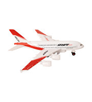 Çek Bırak Die Cast Uçak A380 Kırmızı